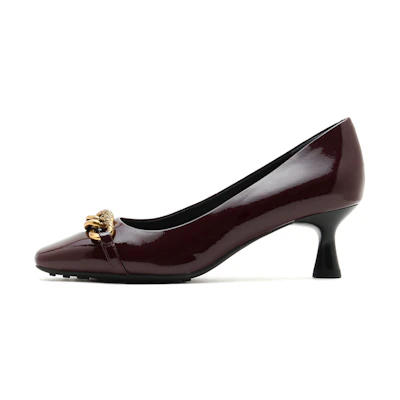 (W) Joypeace Red 'Artistic Patent Leather High Heels'