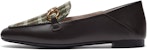 (W) Joypeace Retro 'Loafer Kotak British Coklat Hijau' ZB274CA3