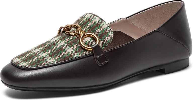 (W) Joypeace Retro 'Loafer Kotak-Kotak British Warna Kopi Hijau' ZB274CA3 Order (W) Joypeace Retro 'Loafer Kotak-Kotak British Warna Kopi Hijau' ZB274CA3