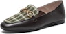 (W) Joypeace Retro 'Loafer Kotak British Coklat Hijau' ZB274CA3