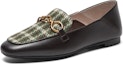 Order (W) Joypeace Retro 'Loafer Kotak British Coklat Hijau' ZB274CA3