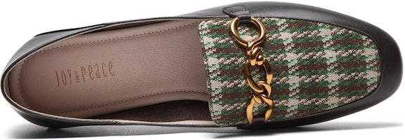 (W) Joypeace Retro 'Mocasines Cuadros Británicos Café Verde' ZB274CA3 Lookbook (W) Joypeace Retro 'Mocasines Cuadros Británicos Café Verde' ZB274CA3