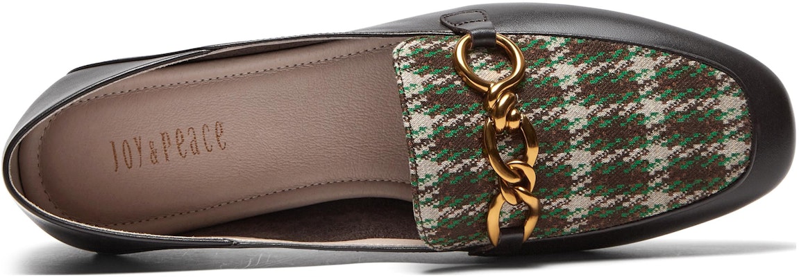 (W) Joypeace Retro 'Loafer Kotak-Kotak British Warna Kopi Hijau' ZB274CA3 Lookbook (W) Joypeace Retro 'Loafer Kotak-Kotak British Warna Kopi Hijau' ZB274CA3