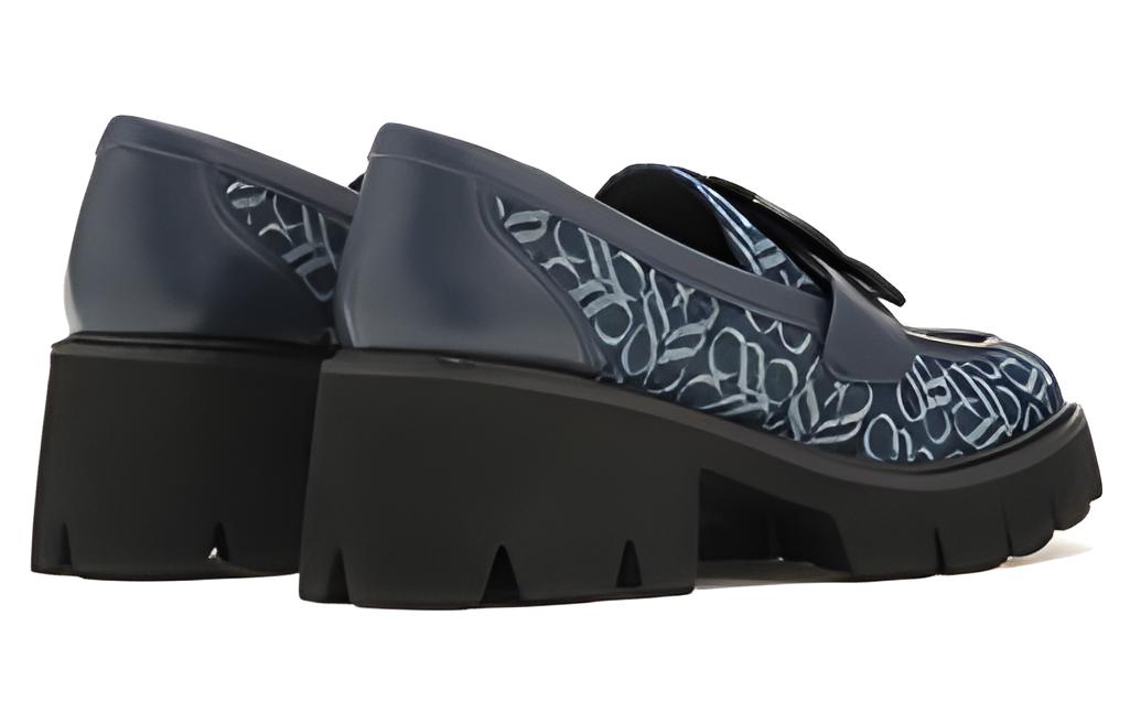 (W) Joypeace Retro 'Carved Loafer High Heels Blue' 圖 3