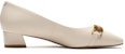 (W) Joypeace Tumit Retro Blok 'Beige' JZPZE414DD1AQ1