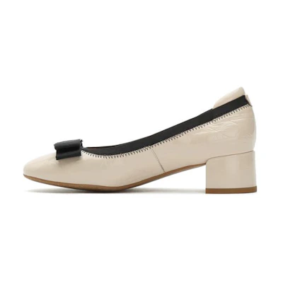 (W) Joypeace Retro Chunky Heel 'Apricot Gentle Wind'