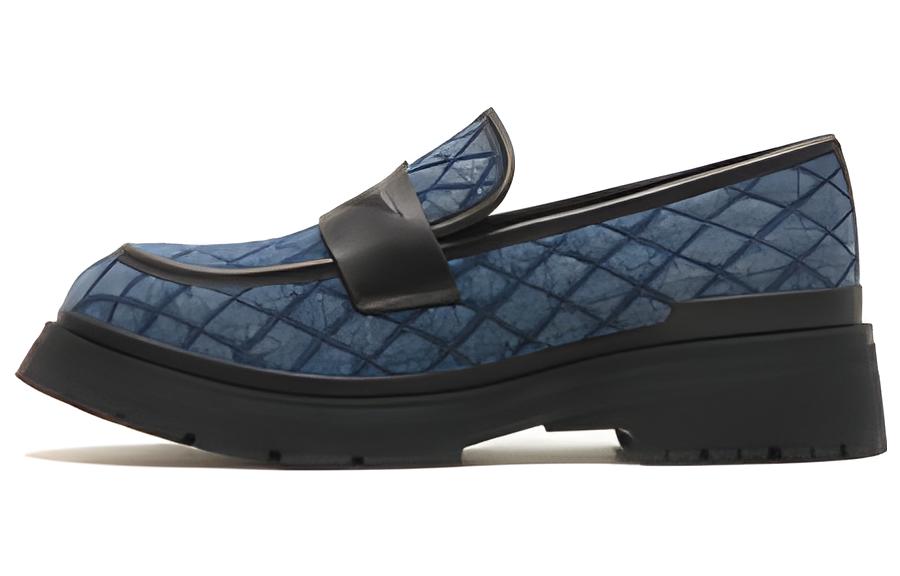 (Women) Joypeace Retro Chunky Loafer 'Blue 5.5cm Heel' J2881CA2