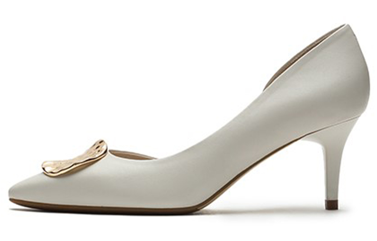 (W) Joypeace Retro Stiletto High Heel 'Beige White'