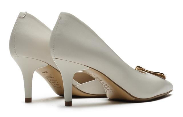(W) Joypeace Retro Stiletto High Heel 'Beige White' 圖 5