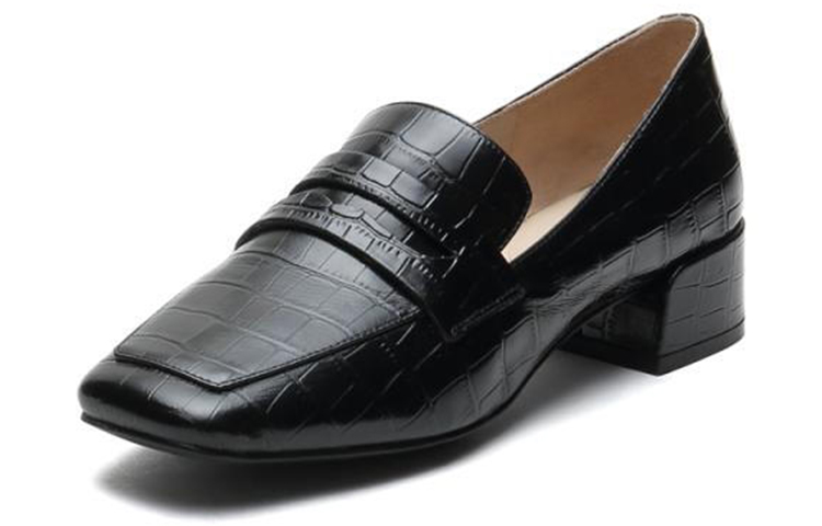 Order (W) Joypeace Sepatu Hak Tinggi Round Toe Loafer 'Hitam' J4NJ53-6DU1AA1