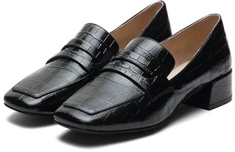 (W) 조이피스 라운드 토 로퍼 하이힐 '블랙' J4NJ53-6DU1AA1 Lookbook (W) 조이피스 라운드 토 로퍼 하이힐 '블랙' J4NJ53-6DU1AA1