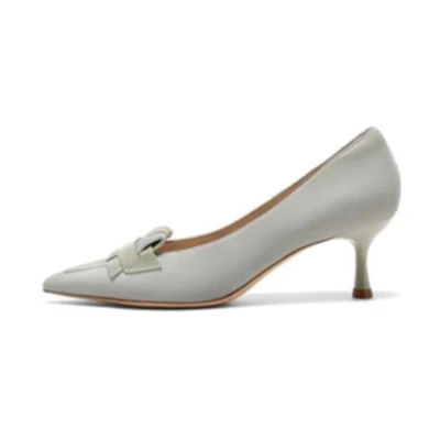 (W) Joypeace Sheepskin Pointed Toe Slip-On Stiletto '6cm Heel'
