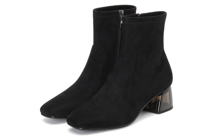 (W) Joypeace Short Ankle Boots 'All Black' 圖 2