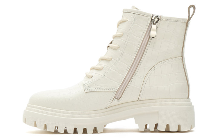 (Women) Joypeace Short Martin Boots 'Beige' J4N09-36DD1DD0