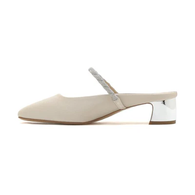 (W) Joypeace Stiletto 'Beige Ankle-Strap'