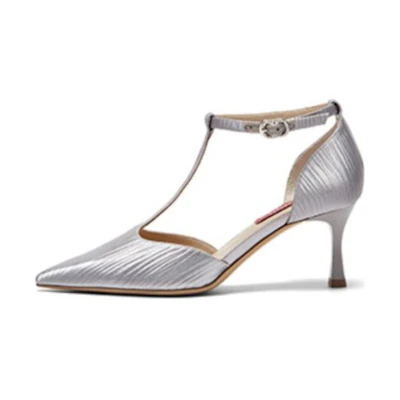 (W) Joypeace Stiletto Heels 'Retro T-Strap Temperament'