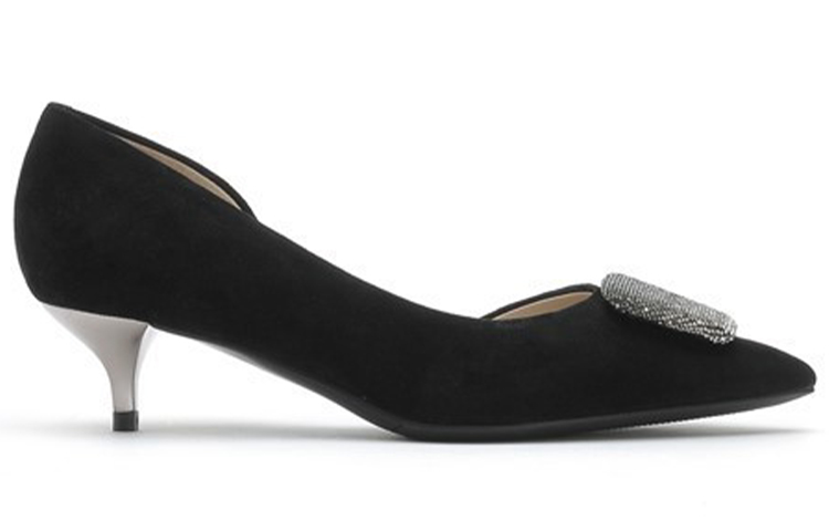 Order (W) Joypeace 黑色絲絨高跟鞋 JZPZKY40DU1AQ1