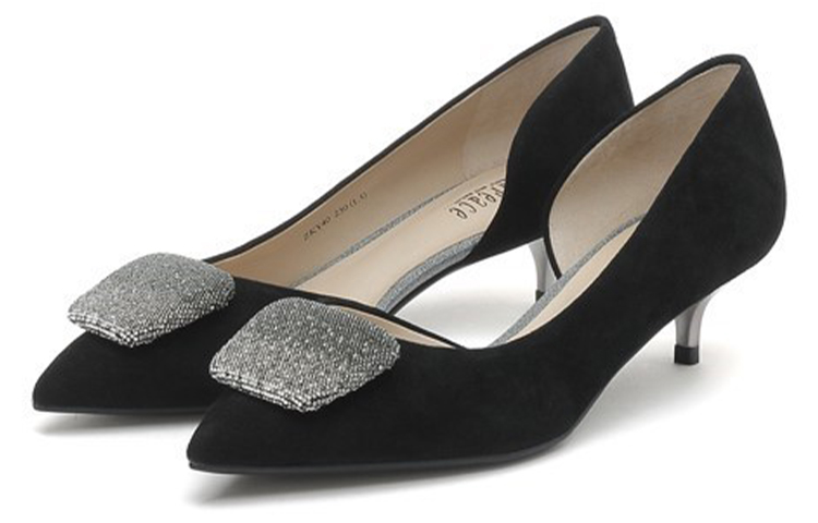 Lookbook (W) Joypeace 黑色絲絨高跟鞋 JZPZKY40DU1AQ1