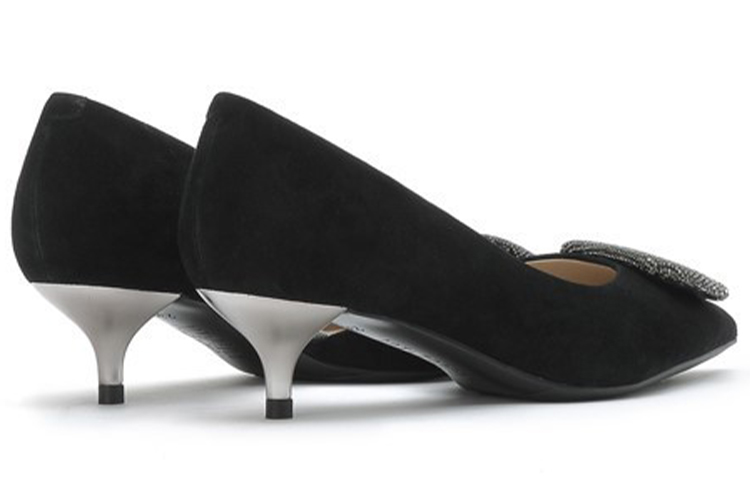 Shop (W) Joypeace 黑色絲絨高跟鞋 JZPZKY40DU1AQ1