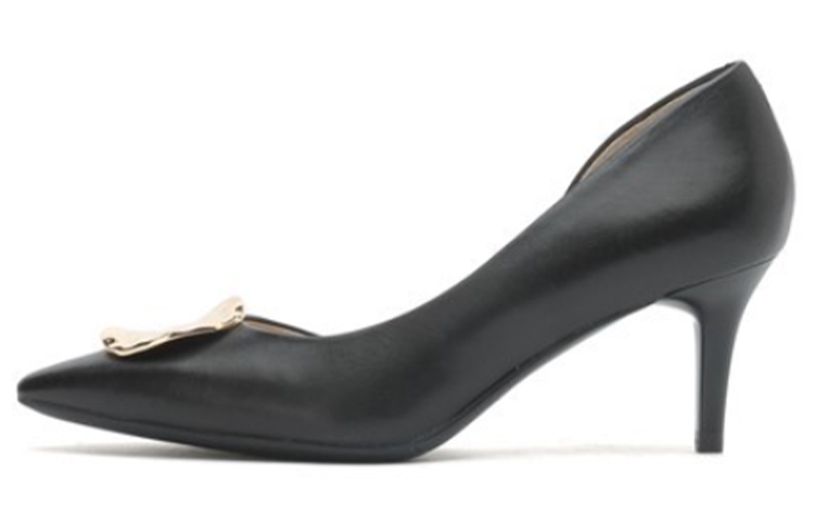 Buy (W) 卓雅复古黑色高跟鞋 JZPYPL01DU1AQ1