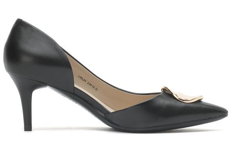 Order (W) 卓雅复古黑色高跟鞋 JZPYPL01DU1AQ1