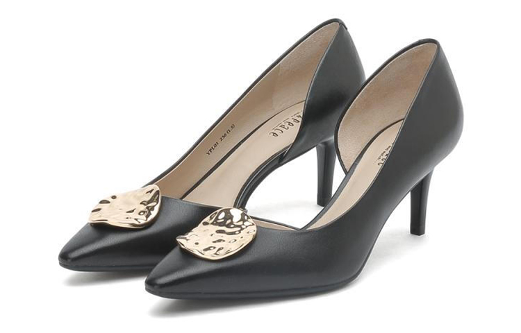 Shop (W) 卓雅复古黑色高跟鞋 JZPYPL01DU1AQ1