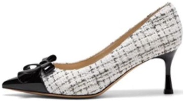 (Women) Joypeace Zimei Poetry 'Coco Miss Tweed Elegant Chanel Style with Bowknot Stiletto Heels 7cm' YUH08CQ3 (Women) Joypeace Zimei Poetry 'Coco Miss Tweed Elegant Chanel Style with Bowknot Stiletto Heels 7cm' YUH08CQ3