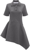 (Women) JW Anderson Asymmetrical Colorblock Short Sleeve Dress Dark Gray JD0037PG1479-938 (Women) JW Anderson Asymmetrical Colorblock Short Sleeve Dress Dark Gray JD0037PG1479-938
