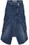 Order (W) Falda Midi Casual de Mezclilla Azul Irregular JW Anderson. DK0021PG1560-800