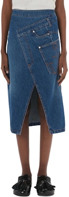 (W) Falda Midi Vaquera Azul con Cremallera JW Anderson DK0023PG1164-804 Shop (W) Falda Midi Vaquera Azul con Cremallera JW Anderson DK0023PG1164-804
