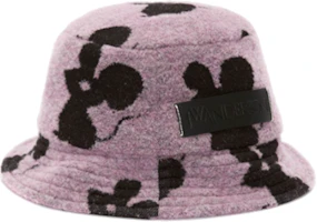 (Women) JW Anderson Purple Patterned Jacquard Wool Nylon Acrylic Fisherman Hat. AC0175FA0303733 (Women) JW Anderson Purple Patterned Jacquard Wool Nylon Acrylic Fisherman Hat. AC0175FA0303733