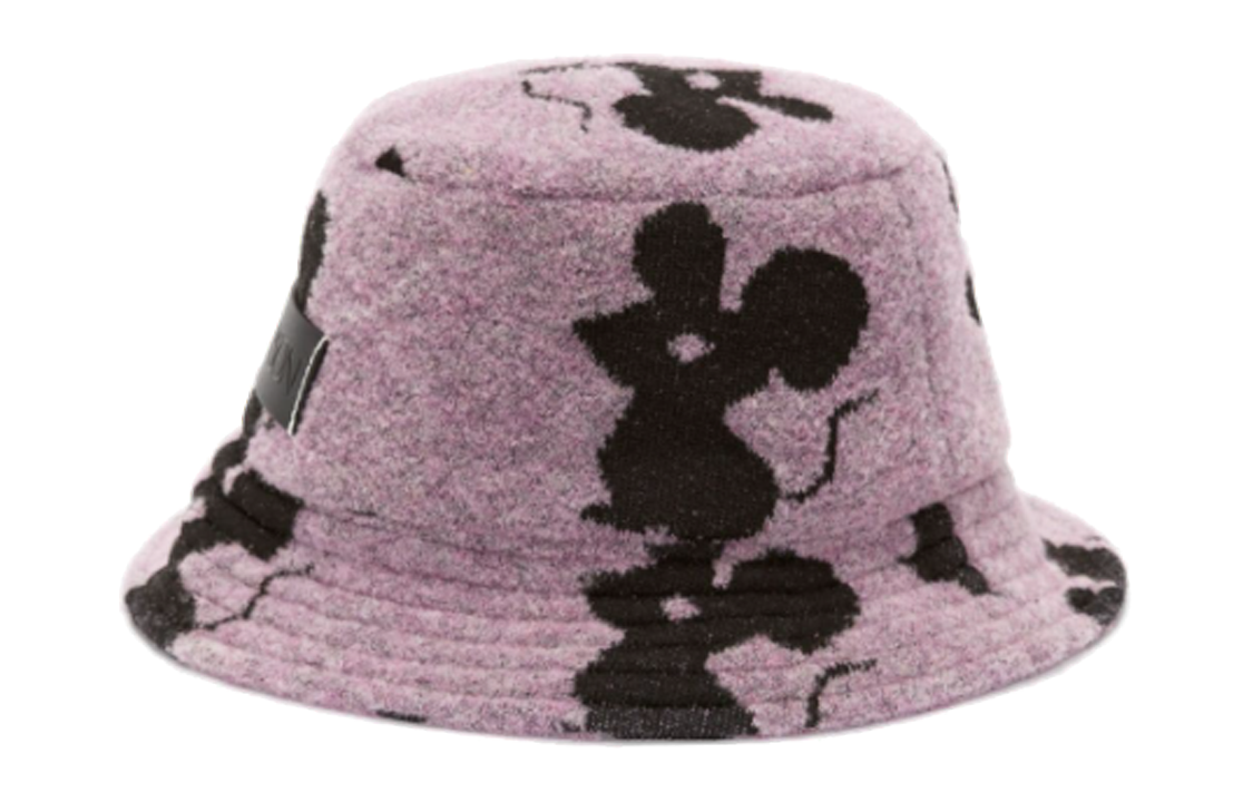 Lookbook (W) JW Anderson 紫色圖案提花羊毛尼龍壓克力漁夫帽 AC0175FA0303733