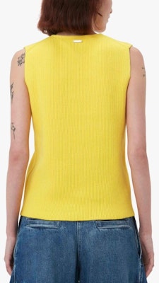 (W) JW Anderson Camiseta Sin Mangas Amarilla de Cuello Redondo con Lazo KW1140YN0327-221 Shop (W) JW Anderson Camiseta Sin Mangas Amarilla de Cuello Redondo con Lazo KW1140YN0327-221