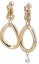 Order (W) JW Anderson 水晶吊坠大圈黄铜耳环 金色 JY0121OT0003120