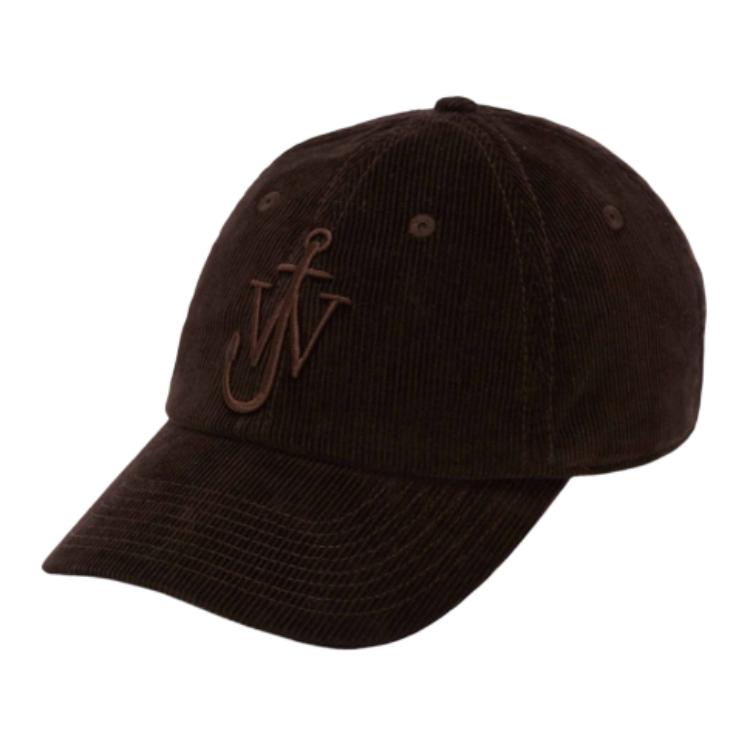 (Women) JW Anderson Embroidered Nylon Cap Brown  Baseball Hat AC0198FA0386685