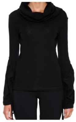 (W) JW Anderson FW22 Sweater Rajut Hitam Turtleneck Drawstring. TP18WP17-BLACK Order (W) JW Anderson FW22 Sweater Rajut Hitam Turtleneck Drawstring. TP18WP17-BLACK