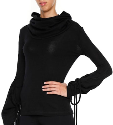 (W) JW Anderson FW22 Sweater Rajut Hitam Turtleneck Drawstring. TP18WP17-BLACK Purchase (W) JW Anderson FW22 Sweater Rajut Hitam Turtleneck Drawstring. TP18WP17-BLACK