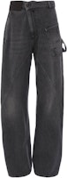 (Women) JW Anderson FW22 Loose Fit Solid Color Jeans Grey DT0068-PG1195-929 (Women) JW Anderson FW22 Loose Fit Solid Color Jeans Grey DT0068-PG1195-929
