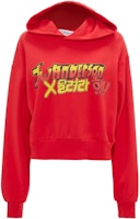 (Women) JW Anderson FW22 Red Cropped Hoodie Long-Sleeve Pullover JW0053PG1078450 (Women) JW Anderson FW22 Red Cropped Hoodie Long-Sleeve Pullover JW0053PG1078450