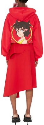 (W) JW Anderson FW22 Sudadera Roja Corta con Capucha y Manga Larga JW0053PG1078450 Purchase (W) JW Anderson FW22 Sudadera Roja Corta con Capucha y Manga Larga JW0053PG1078450