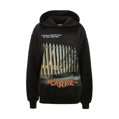 (Women) JW Anderson FW22 Pattern Print Hoodie Black JW0058-PG1078-999