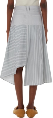 (W) JW Anderson FW24 Kelabu Jalur Patchwork A-Line Skirt Kasual. SK0175PG1575929 Shop (W) JW Anderson FW24 Kelabu Jalur Patchwork A-Line Skirt Kasual. SK0175PG1575929