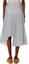 Shop (W) JW Anderson FW24 Kelabu Jalur Patchwork A-Line Skirt Kasual. SK0175PG1575929