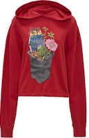 (Women) JW Anderson FW24 Pattern Print Oversized Hoodie Scarlet Red JW0184PG1390417-RED (Women) JW Anderson FW24 Pattern Print Oversized Hoodie Scarlet Red JW0184PG1390417-RED