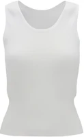 (Women) JW Anderson Slim Fit Solid Color Round Neck Tank Top White KW1133-YN0324-001 (Women) JW Anderson Slim Fit Solid Color Round Neck Tank Top White KW1133-YN0324-001