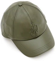 (Women) JW Anderson Solid Embroidered Leather Cap Women’s Green. AC0198LA0277598 (Women) JW Anderson Solid Embroidered Leather Cap Women’s Green. AC0198LA0277598