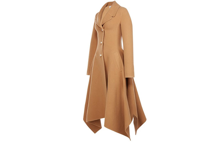 Shop (W) JW Anderson SS21 Tren Panjang Warna Pepejal Camel CO0064-PG0352-185