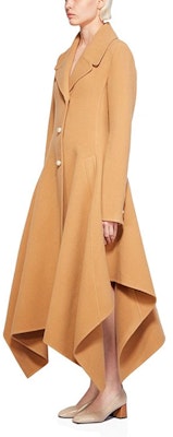 (W) JW Anderson SS21 Tren Panjang Warna Pepejal Camel CO0064-PG0352-185 Sizing (W) JW Anderson SS21 Tren Panjang Warna Pepejal Camel CO0064-PG0352-185