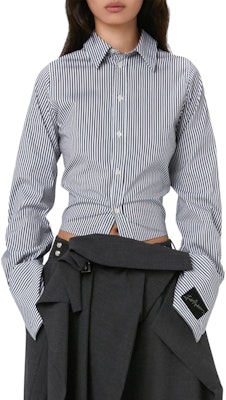 (W) Camisa Blanca Rayas Solapa JW Anderson SS23 Mujer SH0234-PG1327-971 Lookbook (W) Camisa Blanca Rayas Solapa JW Anderson SS23 Mujer SH0234-PG1327-971