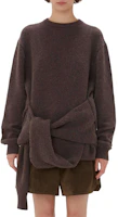 Lookbook (W) JW Anderson SS24 棕色長袖針織套頭毛衣 KW1263YN0384958-BROWN